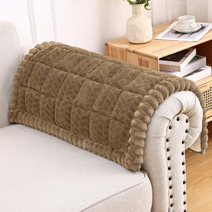 Smiry Couch Cover for Dogs, Non Slip Fuzzy Pet Sofa Arm Covers Washable | Sofa by Smiry