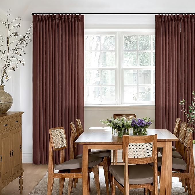 Pinch Pleated Semi Sheer Linen Curtains - Image 6