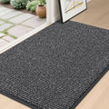 BEQHAUSE Dirt Trapper Door Mat 32"x48", Non-Slip Washable Doormat, Charcoal | by BEQHAUSE