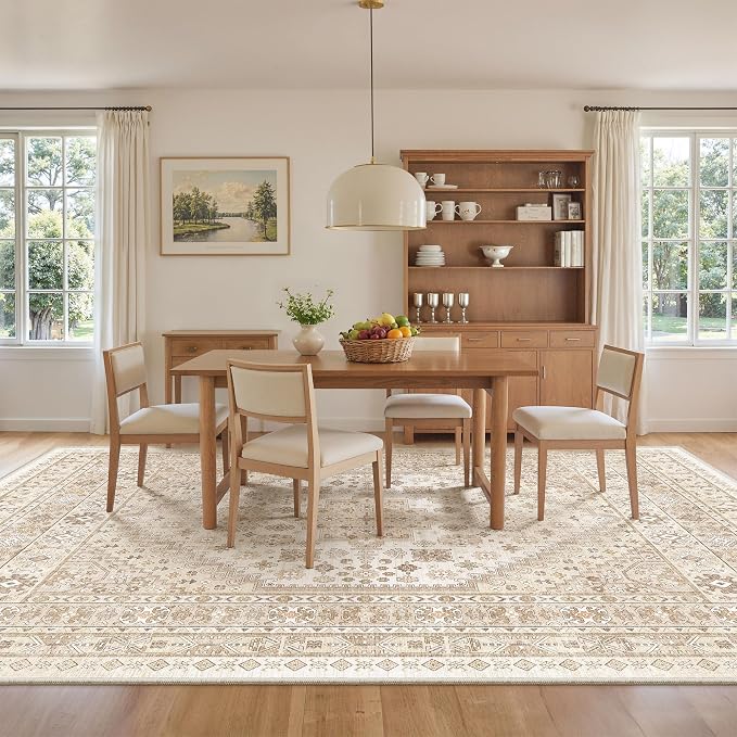 9x12 Area Rugs for Living Room, Large Washable Rug, Dining Room, Low Pile - Image 8