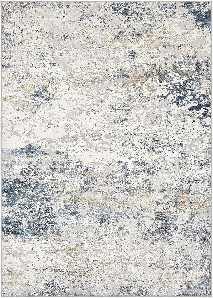DMOYEST Area Rug Living Room Rugs 12x14 Extra Large Beige Blue Carpet | - Image 7