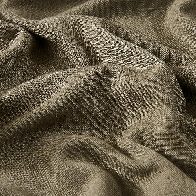 Vision Home Brown Pinch Pleated Full Blackout Curtains Linen Blended 60" Wide - Image 7
