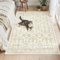 Soalmost 4x6 Area Rug for Living Room, Washable Rugs Non-Slip, Thin Foldable by Soalmost