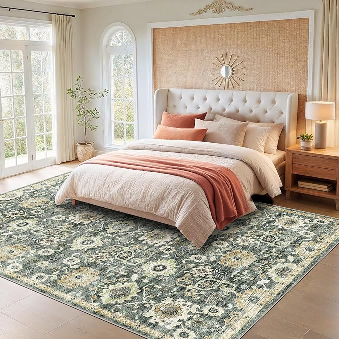 AMADA HOMEFURNISHING 6x9 Area Rugs, Vintage Rugs - Image 3