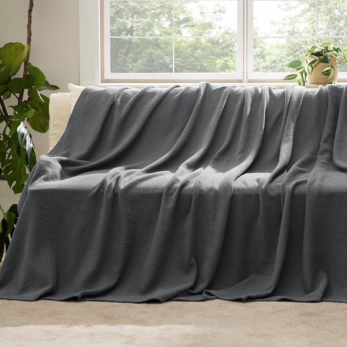 Bedsure GentleSoft 100% Cotton Large Throw Blanket - Image 5