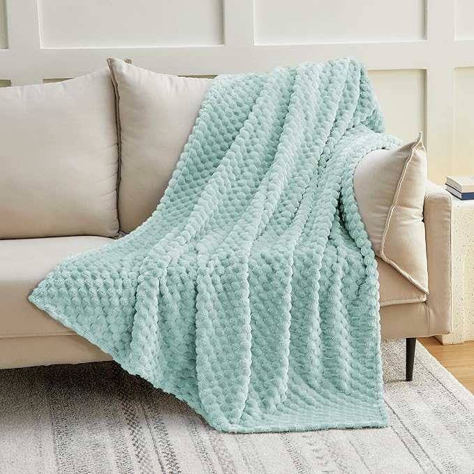 EXQ Home Gentle Soft Fleece Throw Blanket – Cozy Lightweight 3D Imitation - Image 3