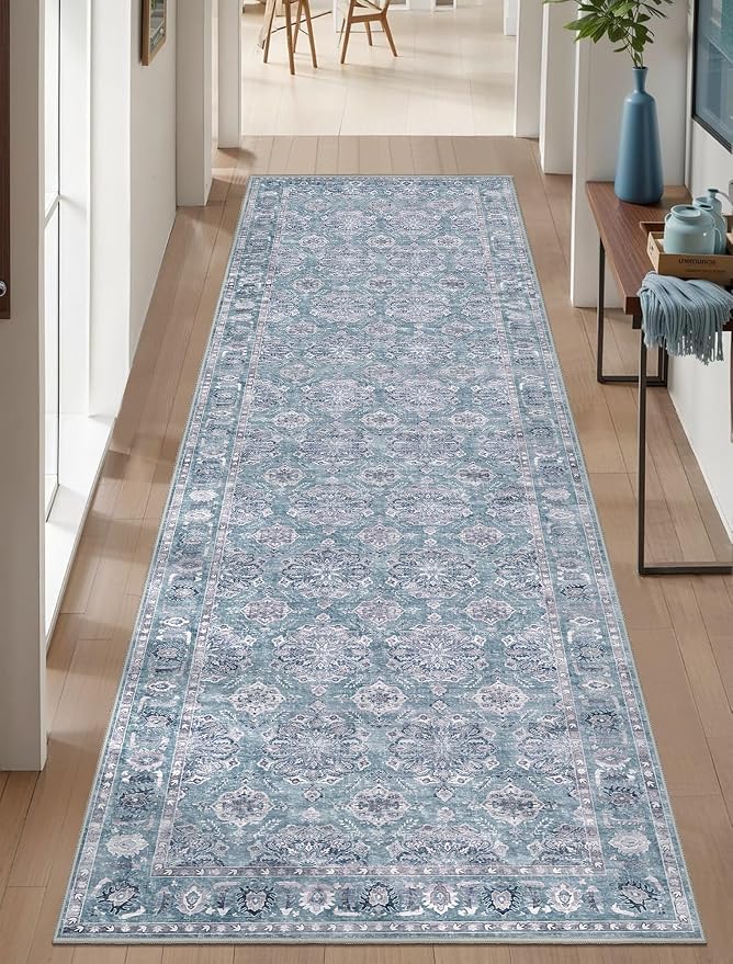 SERISSA 2'6"x8' Washable Non Slip Floral Boho Runner Rug - Image 7
