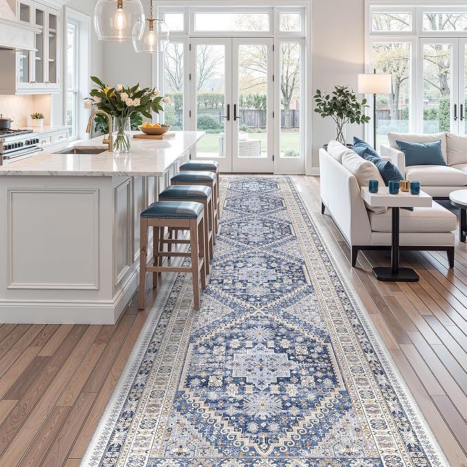 3x18 Runner Rug Non Slip, Washable Hallway Runner Rug, Living Room, Dining Room - Image 5
