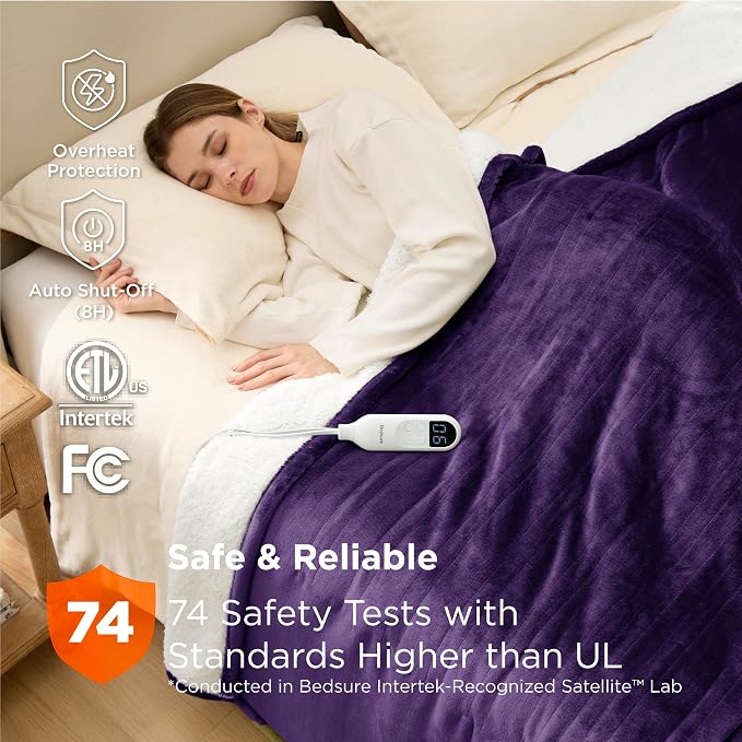 Bedsure Heated Blanket Full Size, Soft Electric Blanket - Image 6