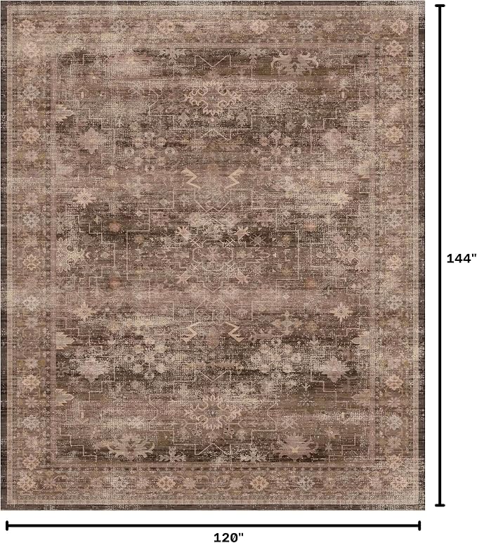 Brown Rug for Living Room 10x12 - Image 2