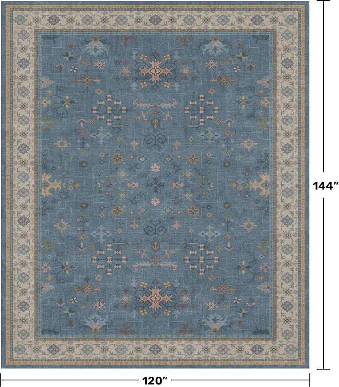 Blue Big Rugs for Living Room - Image 2