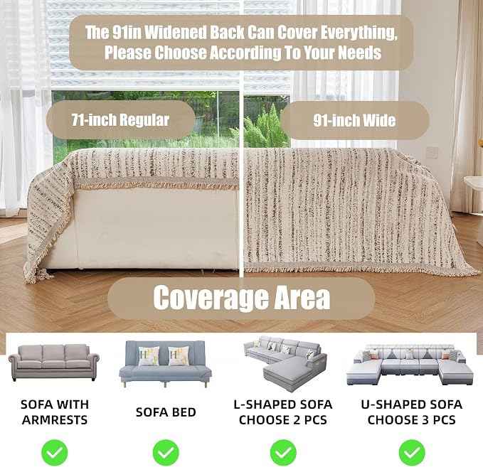 Couch Cover for Dogs Washable Sofa Cover, Sectional Couch Covers, Sofa Covers - Image 3