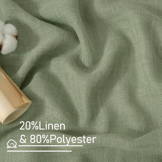 Sheer Linen Curtains 63 inches Long - Image 3