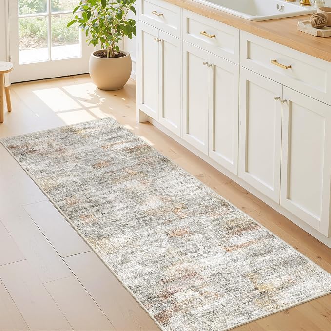 2x5 Rug Runners for Hallways Non Slip, Kitchen Rugs, Nursery Room, Soft Runner by Restydon