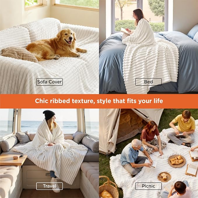 Bedsure Soft Cozy Queen Size Fleece Blanket - Image 4