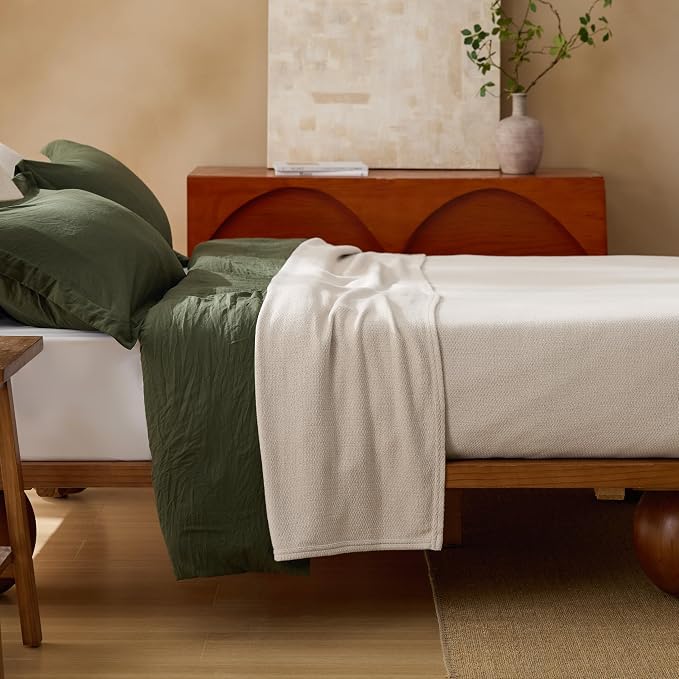 Bedsure GentleSoft 100% Cotton Blanket Queen Size - Image 8