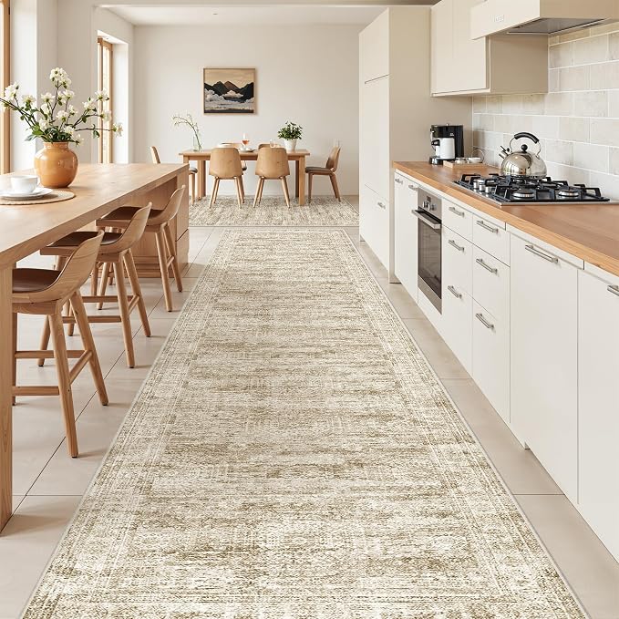 3x14 Runner Rug Non Slip, Washable Hallway Runner Rug, Living Room, Extra Long - Image 3