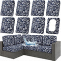 Waterproof Outdoor Cushion Covers, Stretch Patio Slipcovers | UV Resistant by hyha