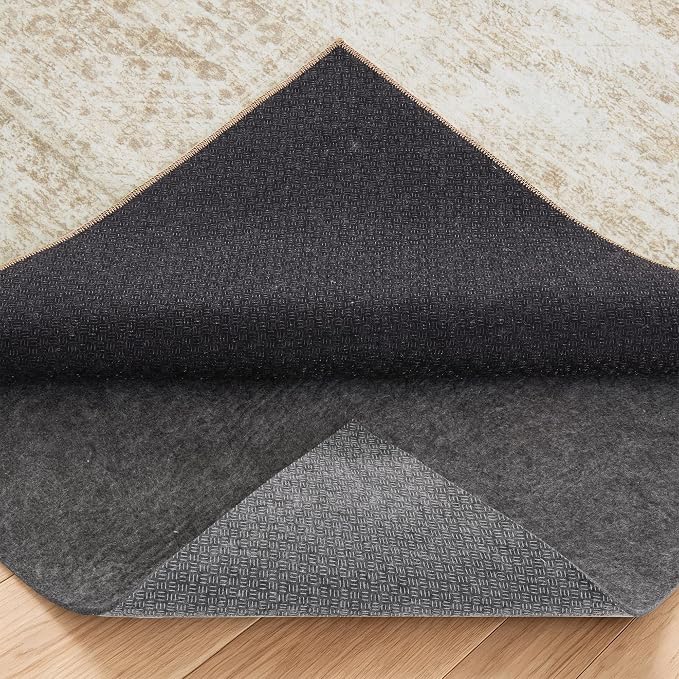 Soalmost Non Slip Rug Pads 5x7, 1/4" Thick Felt Cushioned Rug Gripper Pad | by Soalmost