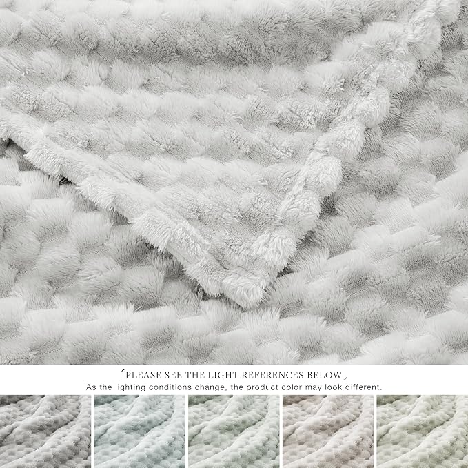 EXQ Home Gentle Soft Fleece Throw Blanket – Cozy Lightweight 3D Imitation - Image 5