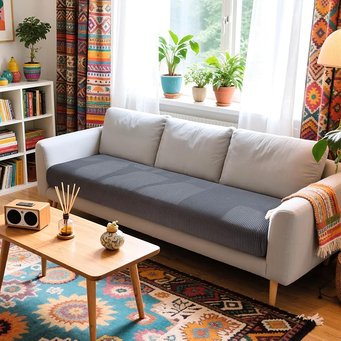 Hokway Large Couch Cushion Covers Stretch Cushion Covers Sofa Seat Cushion - Image 2