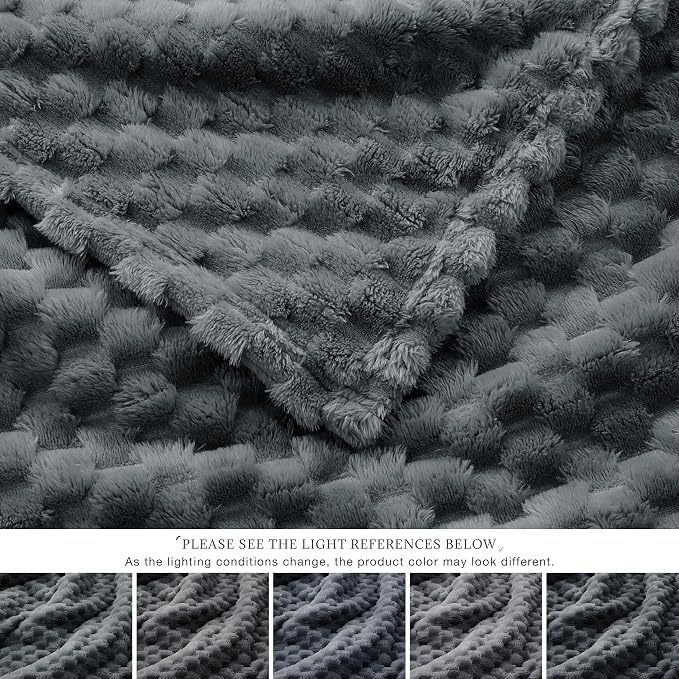 EXQ Home Gentle Soft Fleece Throw Blanket – Cozy Lightweight 3D Imitation - Image 7