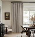 Burlywood Pinch Pleated Extra Long Semi Sheer Curtains 105 Inches Long 50W | by Twodrapes