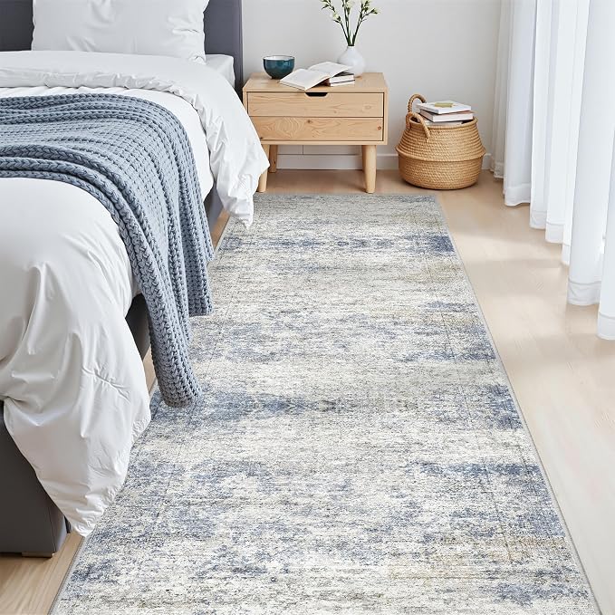 2'6 x 8' Runner Rug Non Slip, Washable Kitchen Rugs, Nursery Room, Soft Runner - Image 5