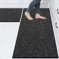 BEQHAUSE Kitchen Rugs and Mats 2PCS Non-Slip, Machine Washable Rugs by BEQHAUSE