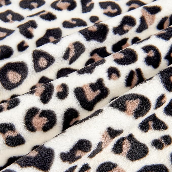 Edenleaf Leopard Print Blanket Fleece Throw - Image 7