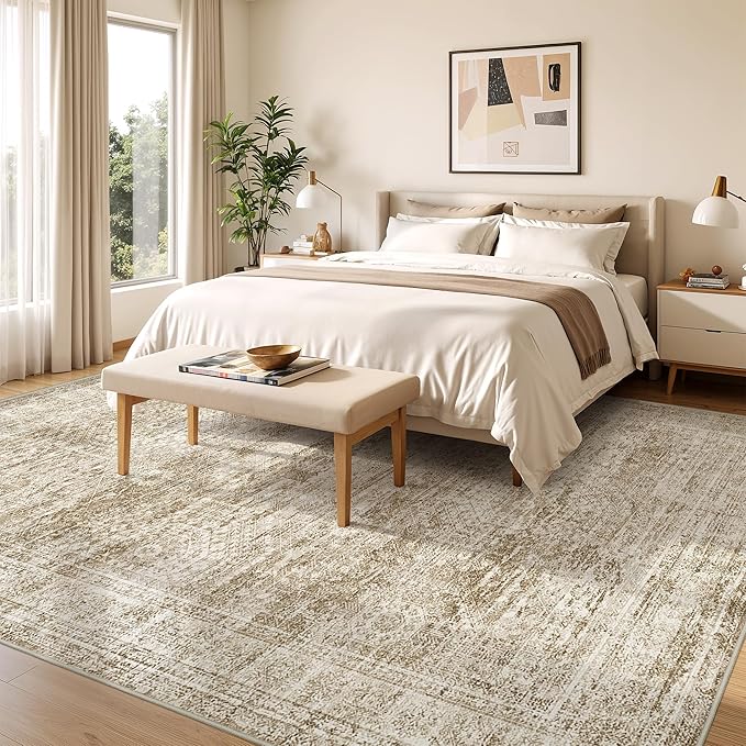 8x10 Area Rugs for Living Room, Large Washable Rug, Dining Room, Low Pile - Image 4