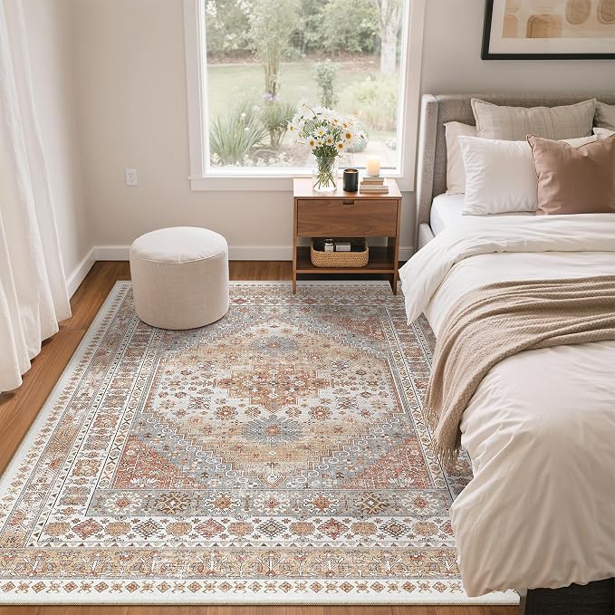 3x5 Area Rug Ultra Soft Washable Rug, Non Slip Area Rug Indoor Entrance - Image 8