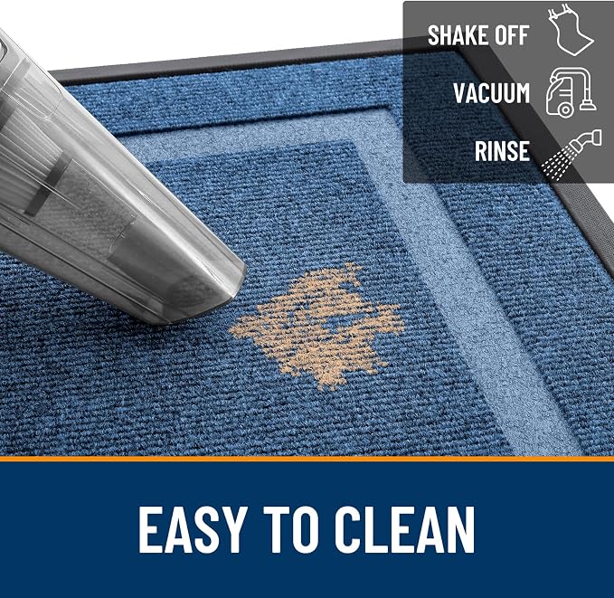 OLANLY Front Door Mat Outside 35x23, All-Season Heavy-Duty Rubber Doormat | - Image 7