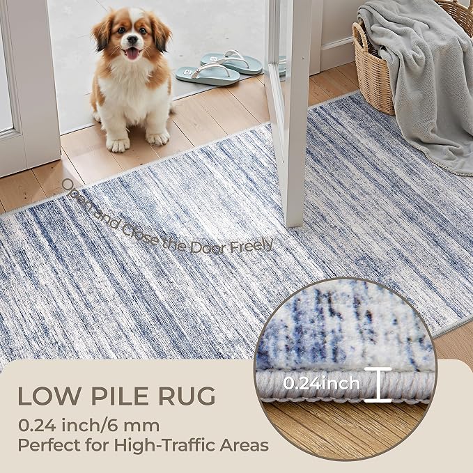 2x8 Runner Rug Non Slip, Washable Hallway Runner Rug, Nursery Room, Soft Runner - Image 6