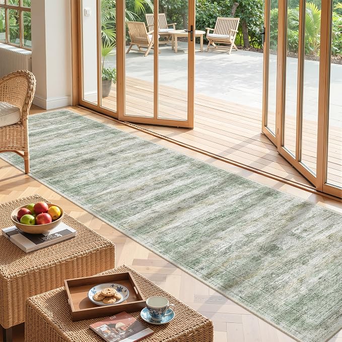2x12 Runner Rug Non Slip, Washable Hallway Runner Rug, Laundry Room, Soft - Image 3