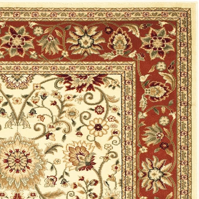 SAFAVIEH Lyndhurst Area Rug 6x8, Traditional Ivory & Rust LNH212R - Image 4