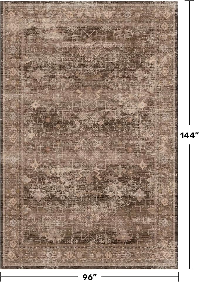 Gold Brown 8x12 Big Rugs for Living Room - Image 2