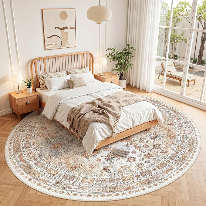 9ft Round Rug, Large Circle Rug - Image 9
