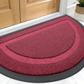 OLANLY Half Circle Front Door Mat Outside 33x21 All-Season Rubber Doormat | by OLANLY