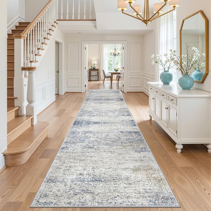 3x12 Runner Rug Non Slip, Washable Hallway Runner Rug, Living Room, Long Rug - Image 5