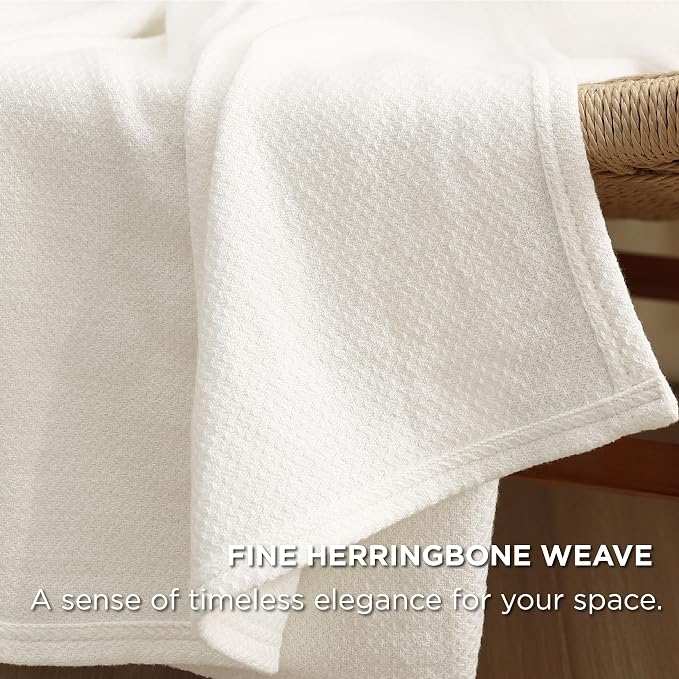 Bedsure GentleSoft 100% Cotton Large Blanket Oversized King - Image 3