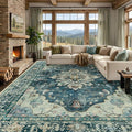 RELEANY Washable Area Rug, Large 9'x12', Water Repellent, Pet Friendly by RELEANY
