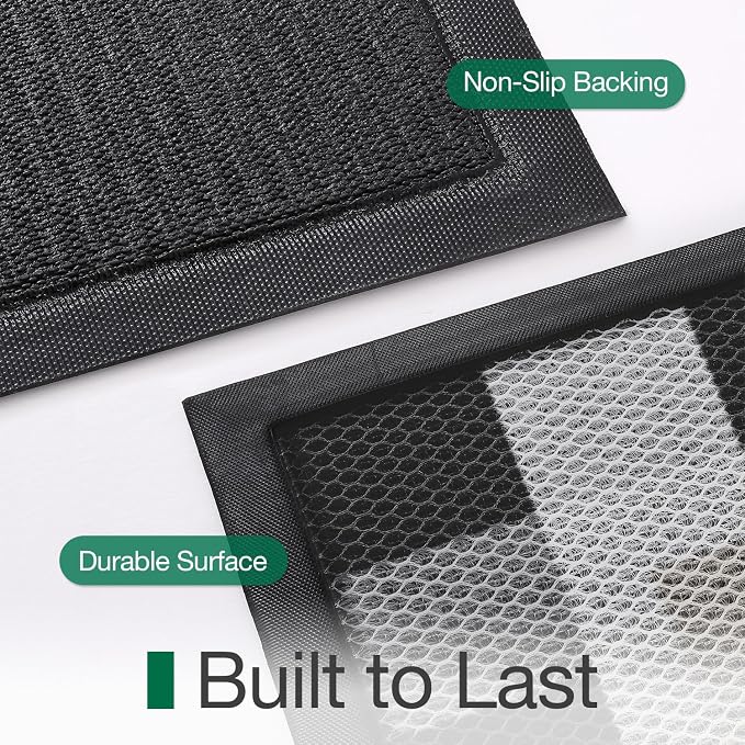 LUMI Outside Welcome Door Mat 17x30, Non-Slip Durable Rubber Easy Clean | Sweet - Image 8