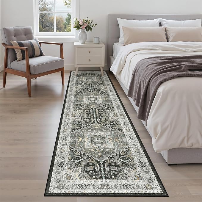 Madane Hallway Runner Rug 2x8 Washable Kitchen Rugs, Soft Non Slip Throw Entry - Image 5