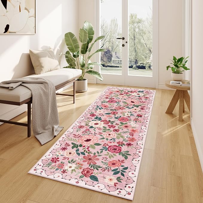 DUKINO 2.6x8 Runner Rug, Washable Runner Rug - Image 5