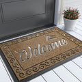 Yimobra Welcome Mat Outdoor Indoor, Waterproof Heavy Duty Front Door Mat by Yimobra