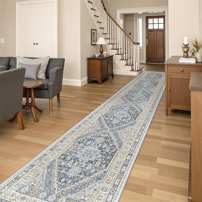Washable Runner Rug 2.5x14, Long Kitchen Rugs Non-Slip, Soft Hallway Runner - Image 4