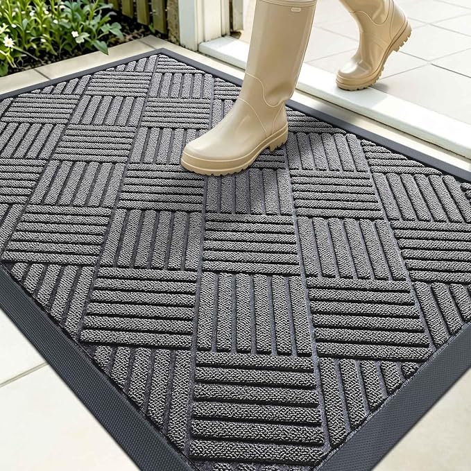 OLANLY Front Door Mat Outside Entrance 35x23, Waterproof Heavy-Duty Doormat | by OLANLY