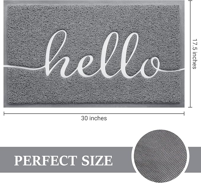 Door Mat Welcome Mat Floor Mat for Entryway, High Traffic Areas | Low Profile - Image 2