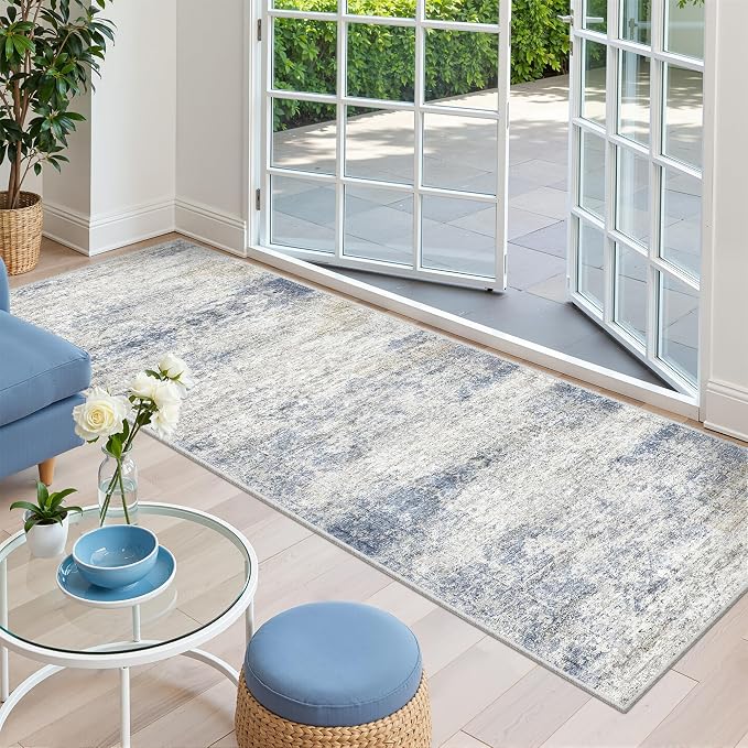 2'6 x 8' Runner Rug Non Slip, Washable Kitchen Rugs, Nursery Room, Soft Runner - Image 4